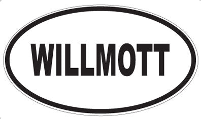 WILLMOTT - Oval Sticker