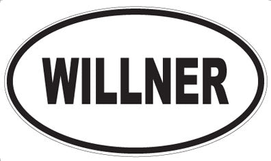 WILLNER - Oval Sticker