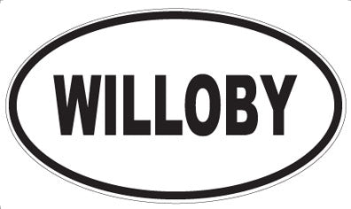 WILLOBY - Oval Magnet