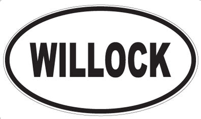 WILLOCK - Oval Sticker