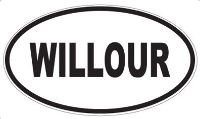 WILLOUR - Oval Sticker