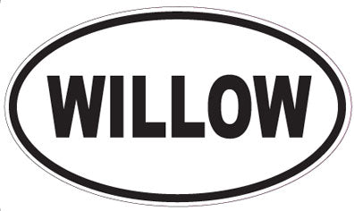 WILLOW - Oval Sticker