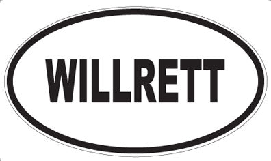 WILLRETT - Oval Sticker