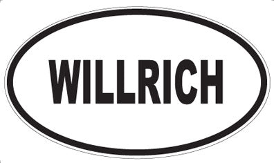 WILLRICH - Oval Sticker