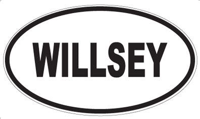 WILLSEY - Oval Sticker