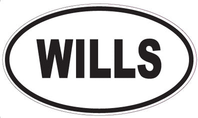 WILLS - Oval Magnet