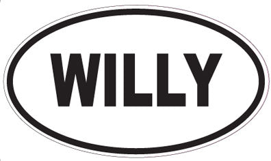 WILLY - Oval Magnet