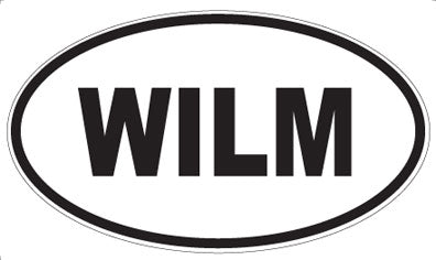 WILM - Oval Sticker