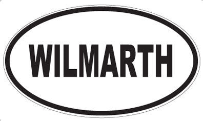 WILMARTH - Oval Sticker