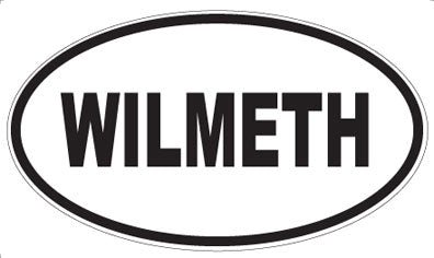 WILMETH - Oval Sticker