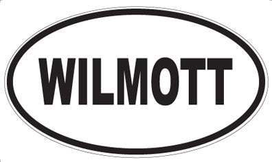 WILMOTT - Oval Sticker