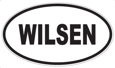 WILSEN - Oval Sticker