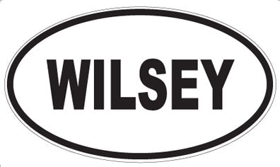 WILSEY - Oval Sticker