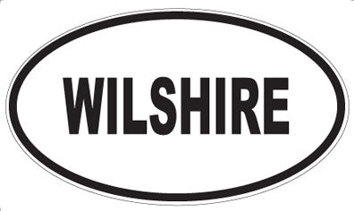 WILSHIRE - Oval Sticker