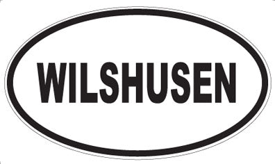 WILSHUSEN - Oval Sticker