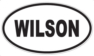 WILSON - Oval Sticker