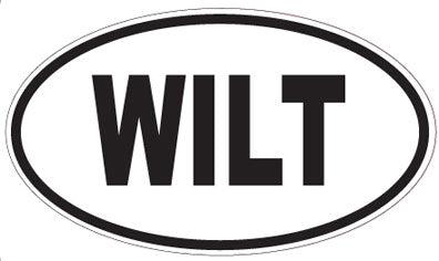 WILT - Oval Sticker