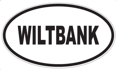 WILTBANK - Oval Sticker
