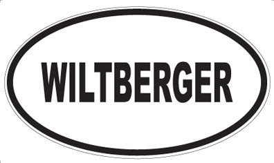 WILTBERGER - Oval Sticker
