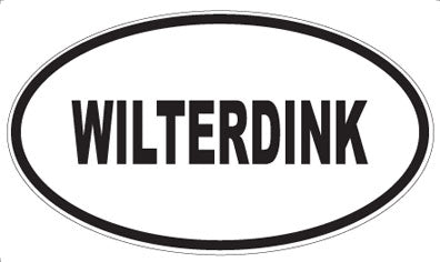 WILTERDINK - Oval Sticker