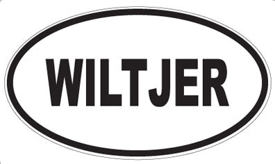 WILTJER - Oval Sticker