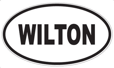 WILTON - Oval Sticker