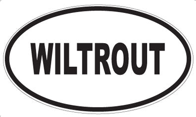 WILTROUT - Oval Sticker