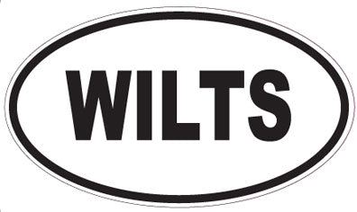 WILTS - Oval Sticker