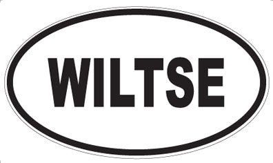 WILTSE - Oval Sticker