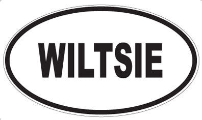 WILTSIE - Oval Sticker