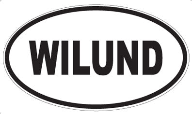 WILUND - Oval Sticker