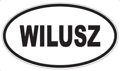 WILUSZ - Oval Sticker