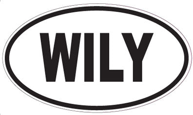 WILY - Oval Sticker
