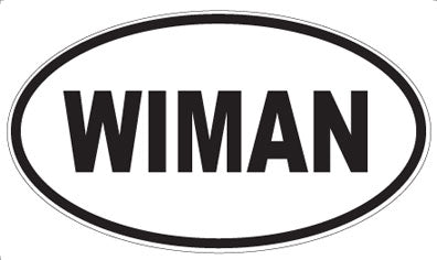 WIMAN - Oval Sticker