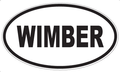 WIMBER - Oval Sticker