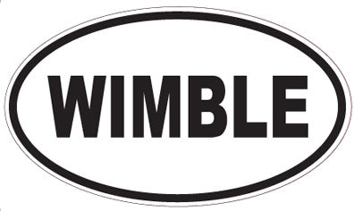WIMBLE - Oval Sticker