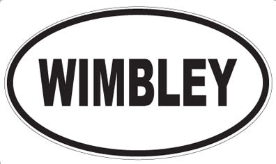 WIMBLEY - Oval Sticker