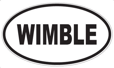 WIMBLE - Oval Magnet
