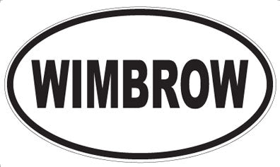 WIMBROW - Oval Sticker