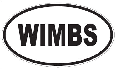 WIMBS - Oval Sticker