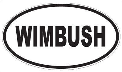 WIMBUSH - Oval Sticker