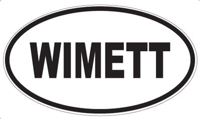 WIMETT - Oval Sticker