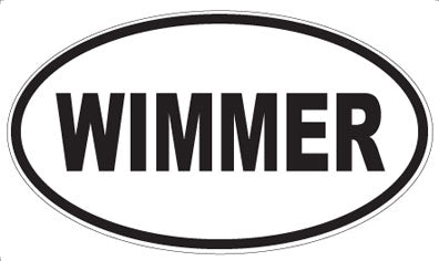 WIMMER - Oval Sticker