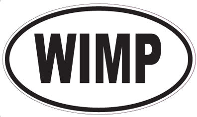 WIMP - Oval Sticker