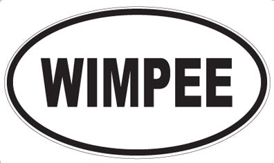 WIMPEE - Oval Sticker