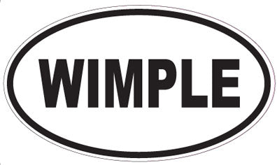 WIMPLE - Oval Sticker