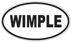 WIMPLE - Oval Sticker