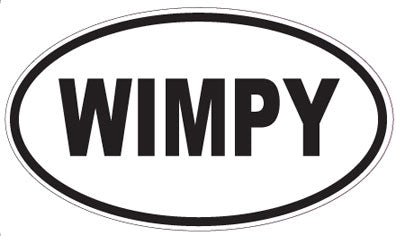 WIMPY - Oval Magnet