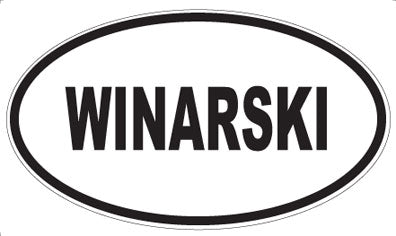 WINARSKI - Oval Sticker