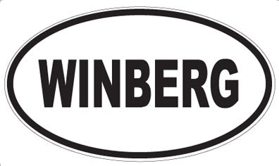 WINBERG - Oval Sticker